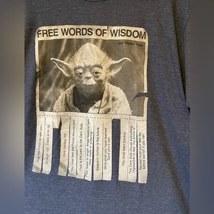 Star Wars Yoda Words of Wisdom t-shirt.